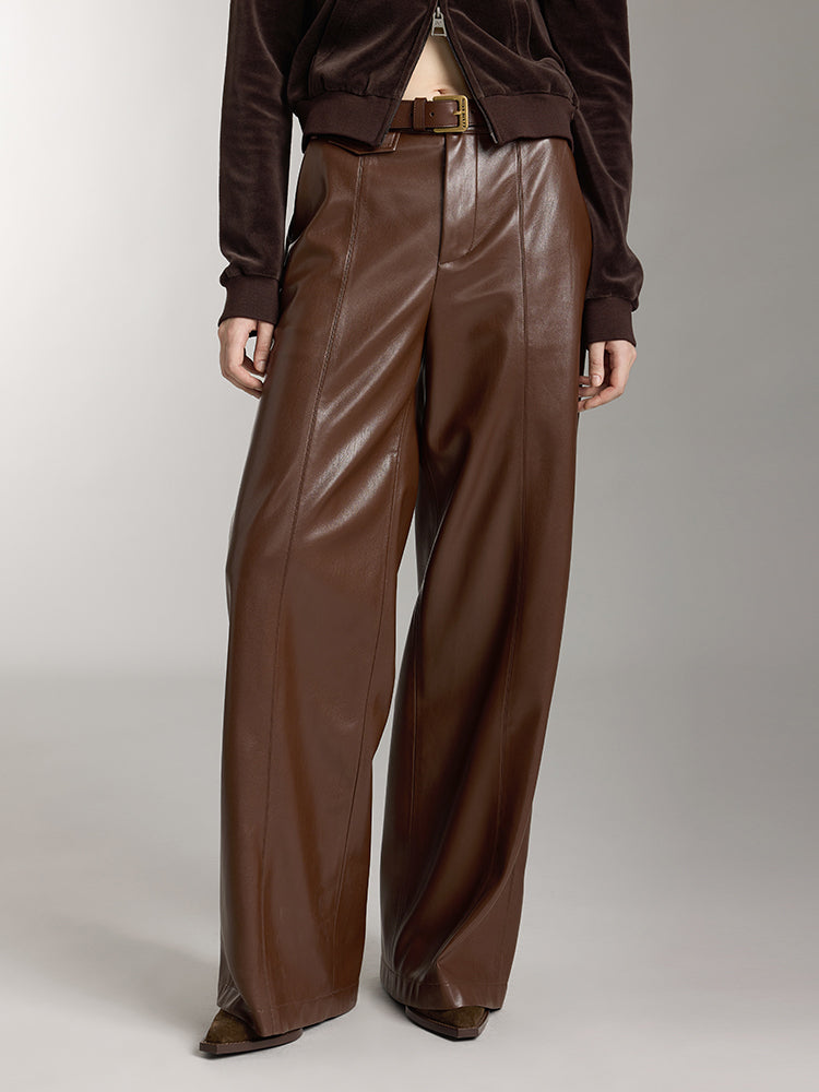 miss sixty HIGH RISE WIDE LEG PANTS SUMMER TAN
