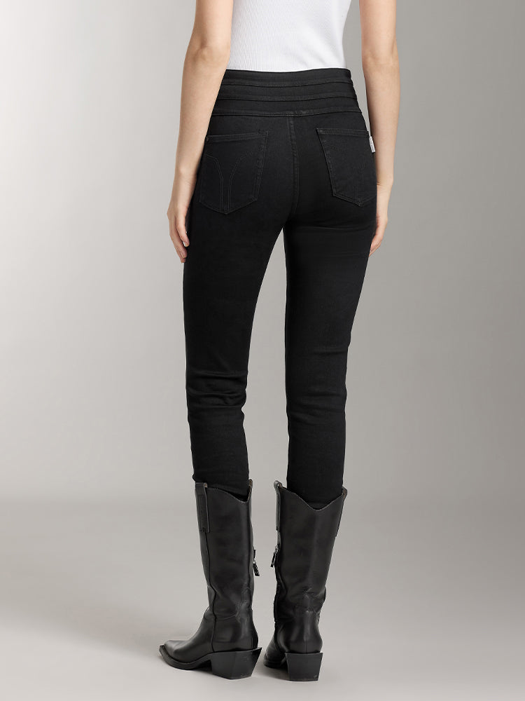 Miss Sixty HIGH WAISTED BRUSHED JEANS BLACK