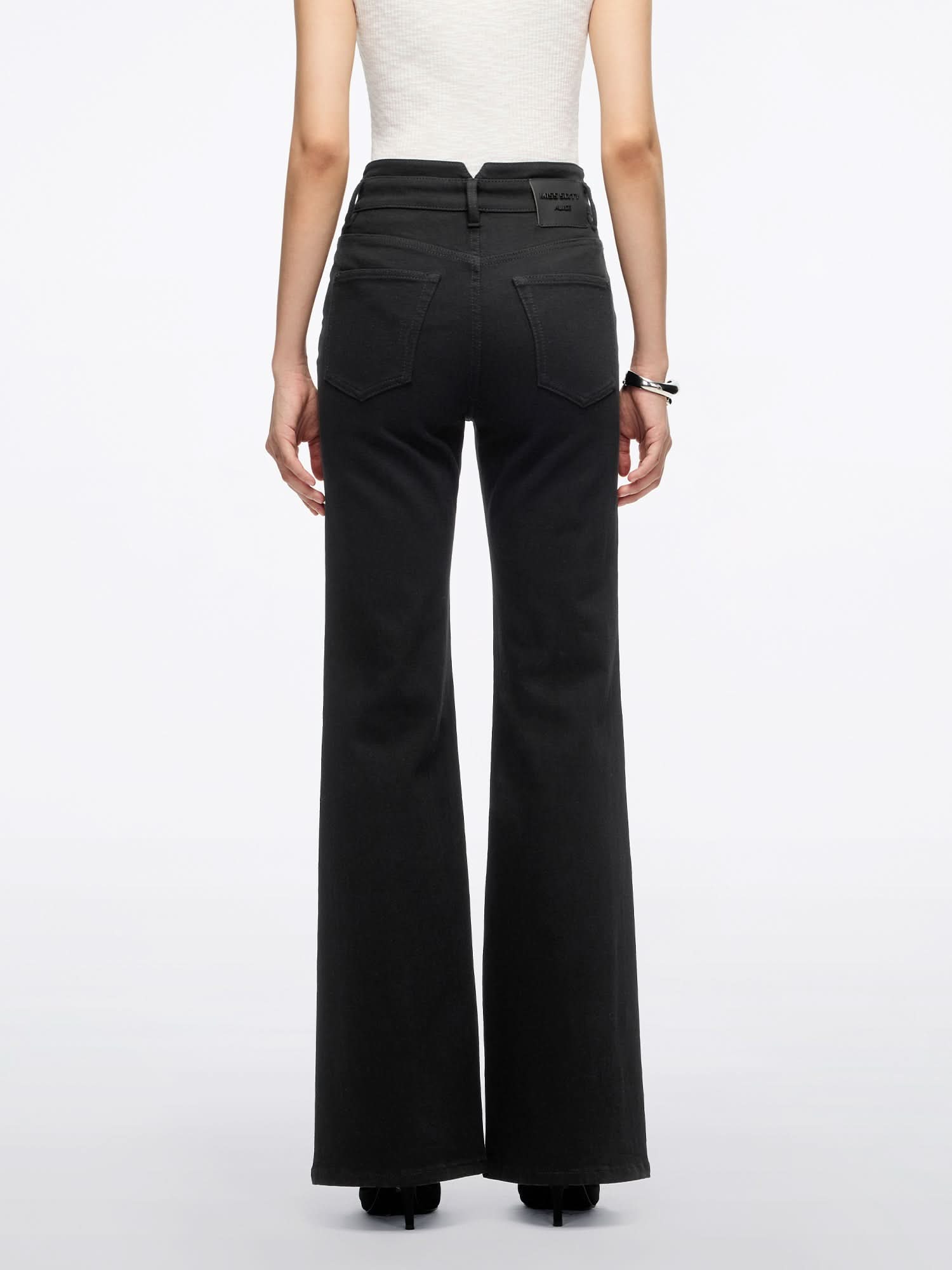 Miss Sixty HIGH WAISTED FLARED JEANS-ALICE BLACK