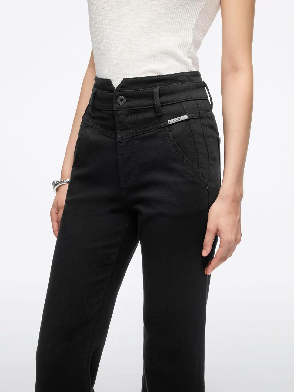 Miss Sixty HIGH WAISTED FLARED JEANS-ALICE BLACK