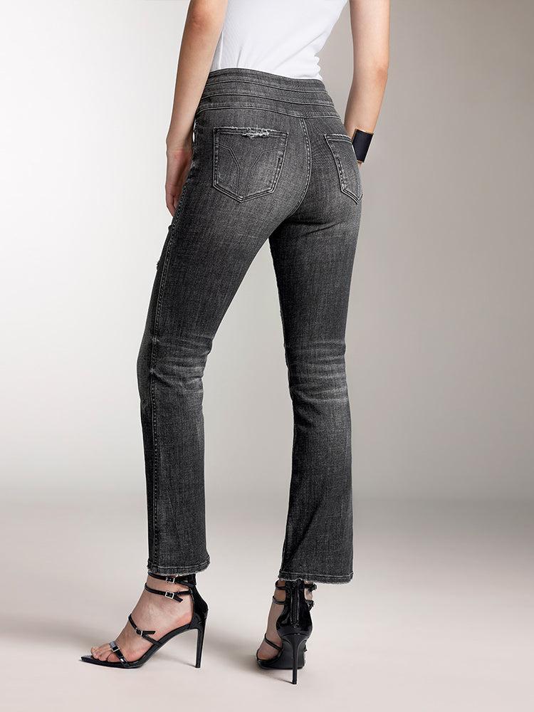 Miss Sixty HIGH WAISTED FLARED JEANS BLACK