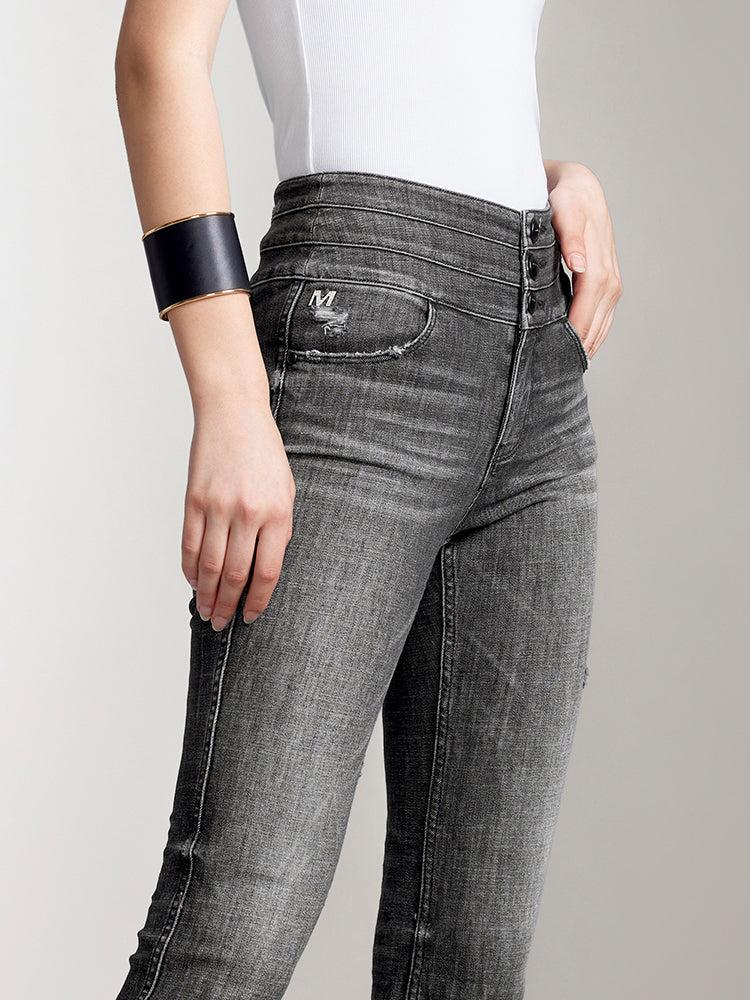 Miss Sixty HIGH WAISTED FLARED JEANS BLACK