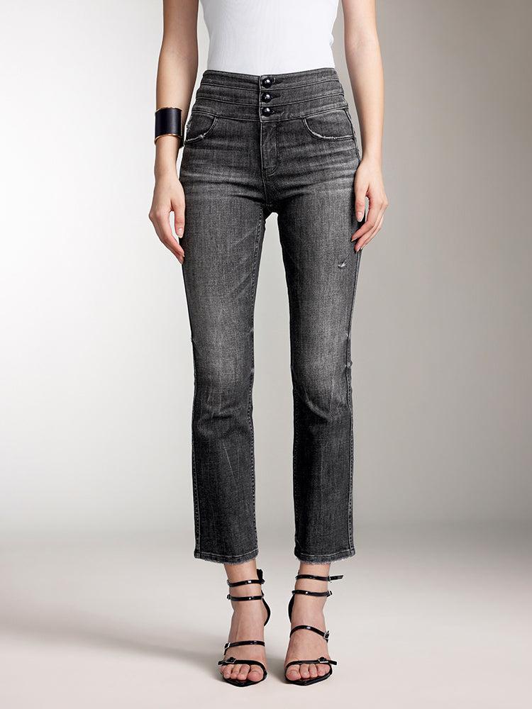 miss sixty HIGH WAISTED FLARED JEANS BLACK