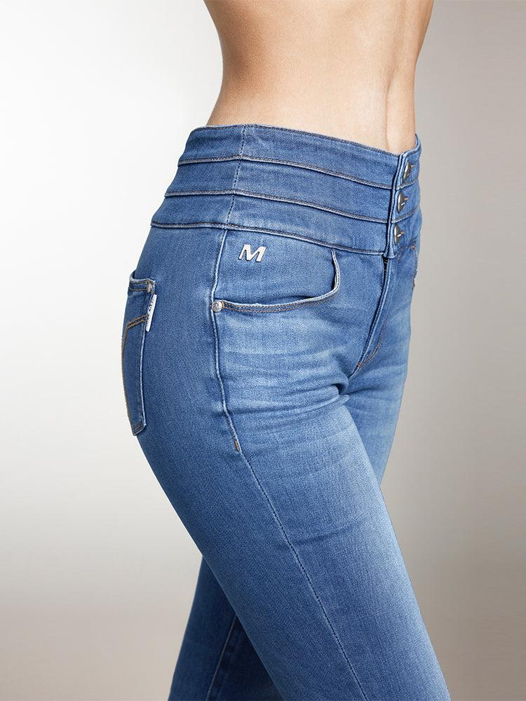 Miss Sixty HIGH WAISTED FLARED JEANS MIDDLE BLUE