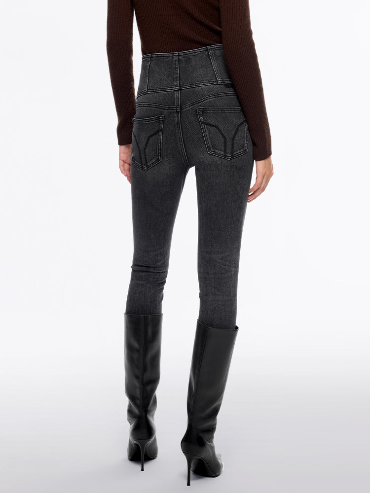 Miss Sixty HIGH WAISTED JEANS DARK GREY
