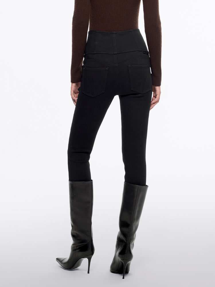 Miss Sixty HIGH WAISTED SKINNY JEANS BLACK