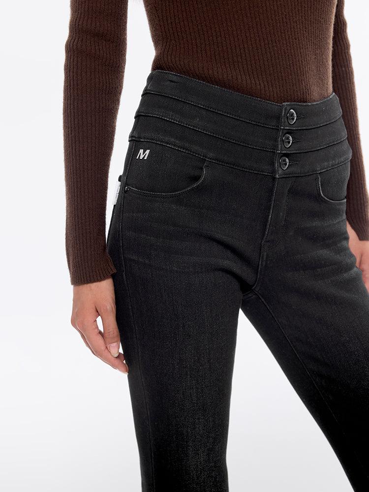 Miss Sixty HIGH WAISTED SKINNY JEANS BLACK FOG