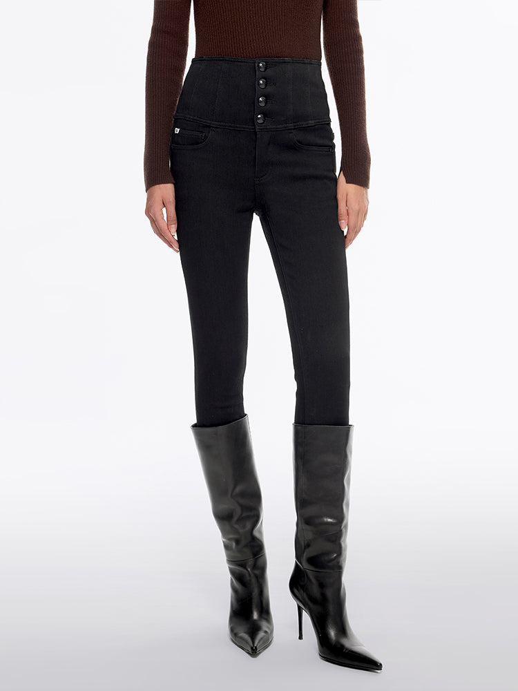 miss sixty HIGH WAISTED SKINNY JEANS BLACK