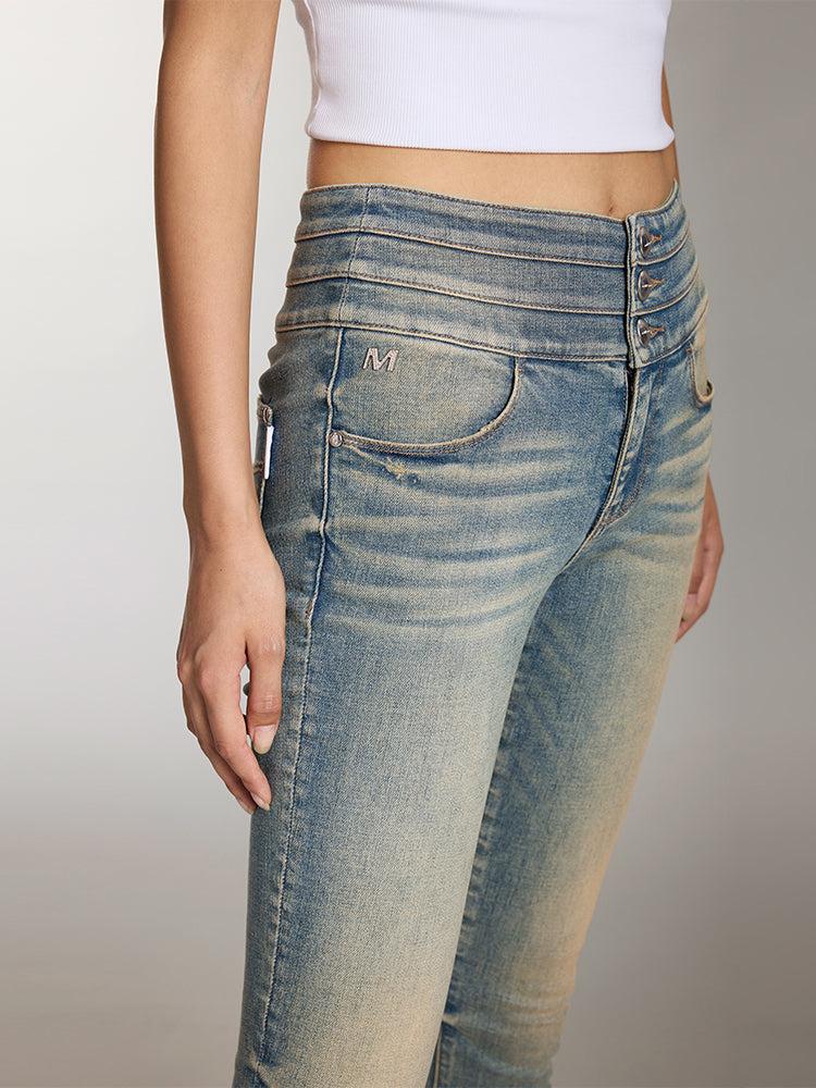 Miss Sixty HIGH WAISTED SKINNY JEANS MIDDLE BLUE