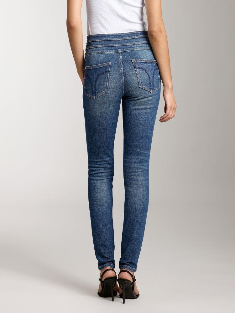 Miss Sixty HIGH WAISTED SLIM FIT JEANS DARK BLUE