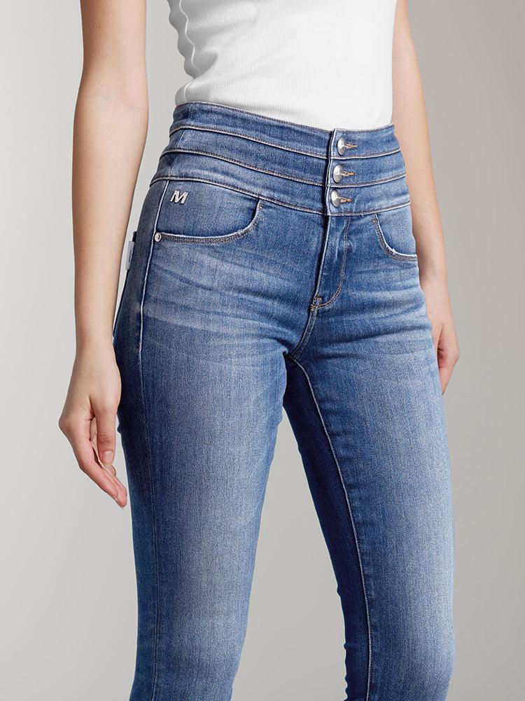 Miss Sixty HIGH WAISTED SLIM FIT JEANS MIDDLE BLUE