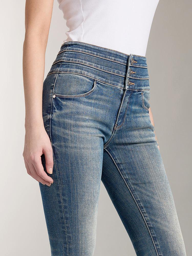 Miss Sixty HIGH WAISTED SLIM FIT JEANS MIDDLE BLUE