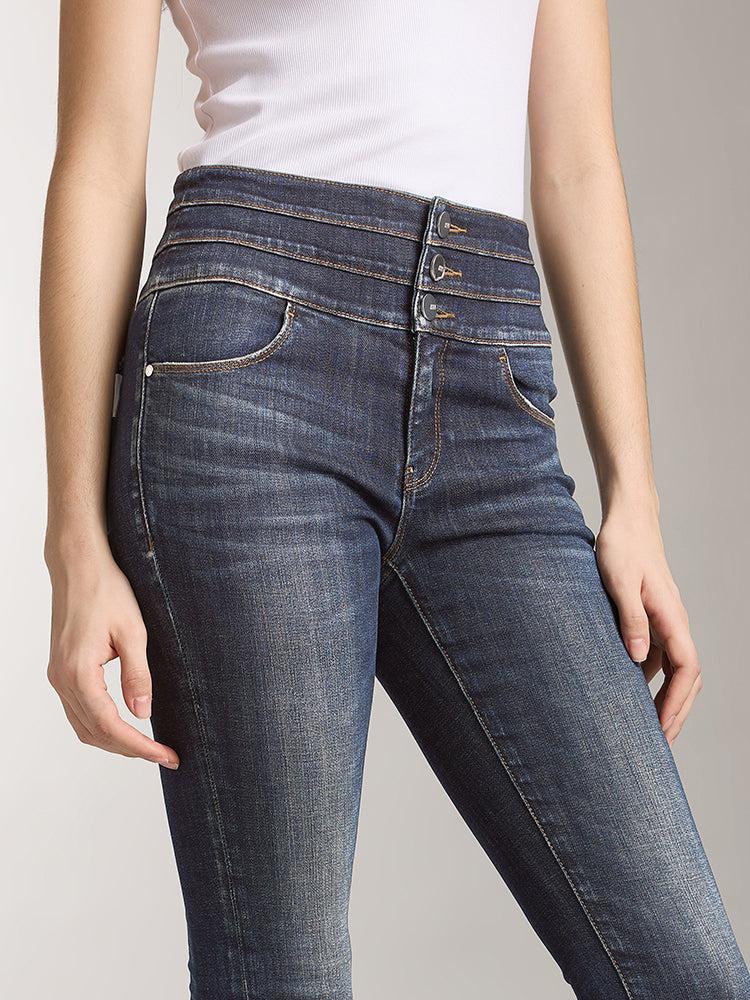 Miss Sixty HIGH WAISTED SLIM JEANS DARK BLUE