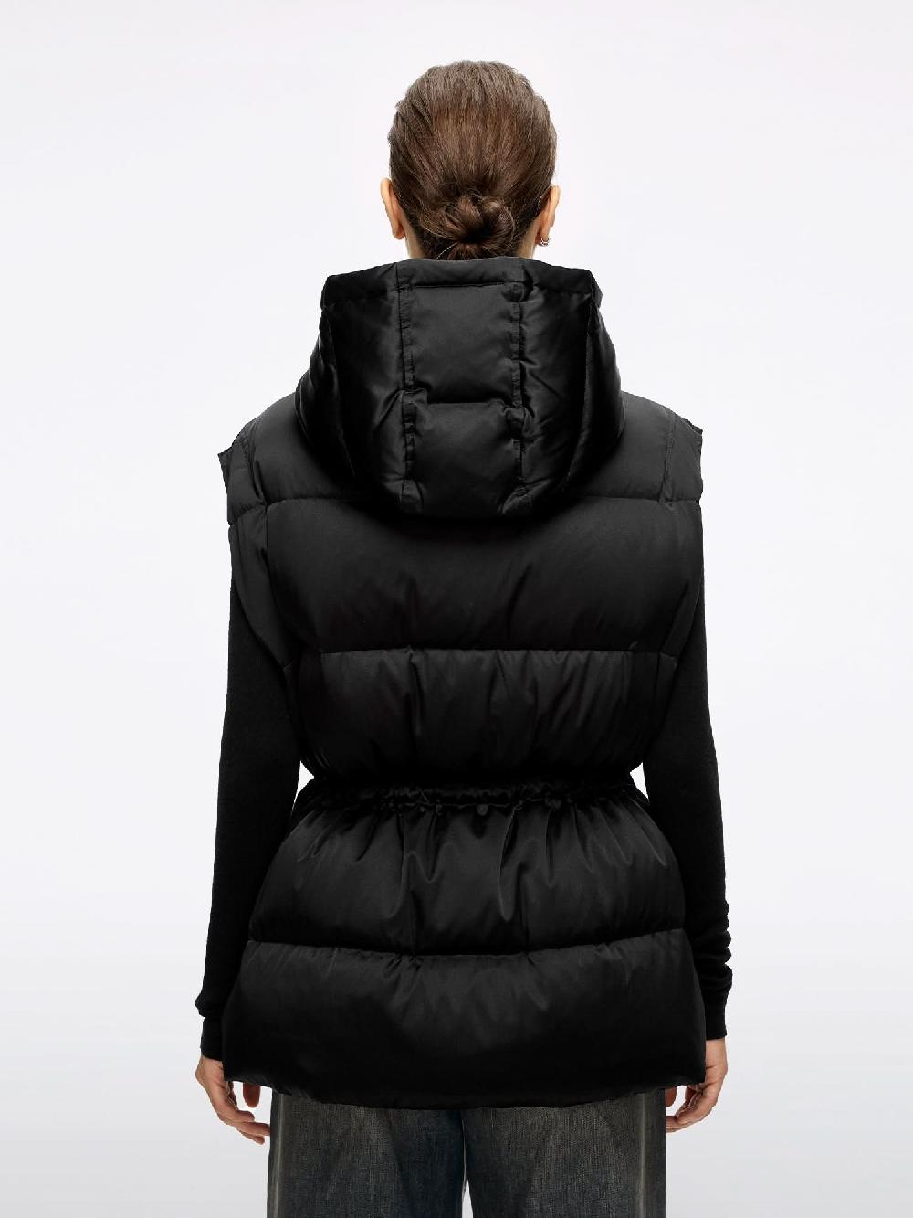 Miss Sixty HOODED DOWN VEST BLACK
