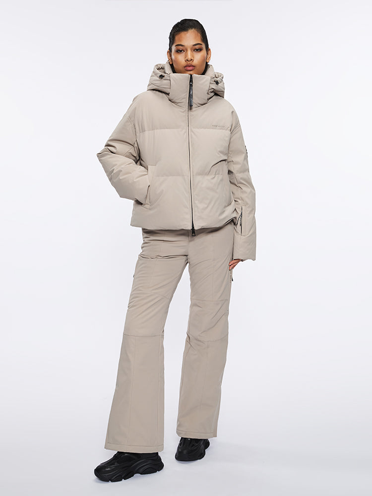 Miss Sixty HOODED PUFFER JACKET KHAKI