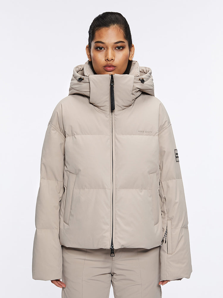 miss sixty HOODED PUFFER JACKET KHAKI