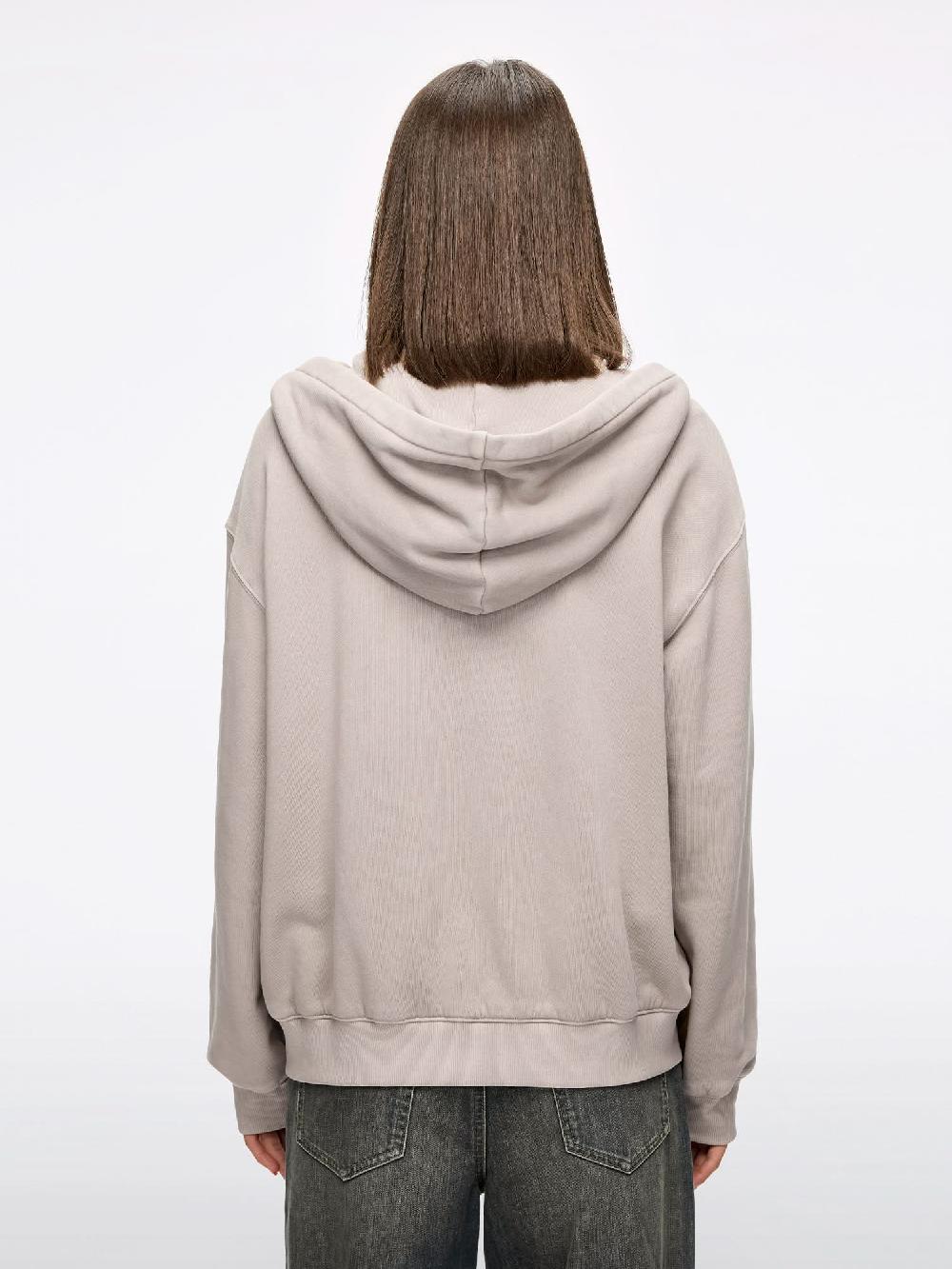 Miss Sixty HOODED SWEATSHIRT JACKET KHAKI