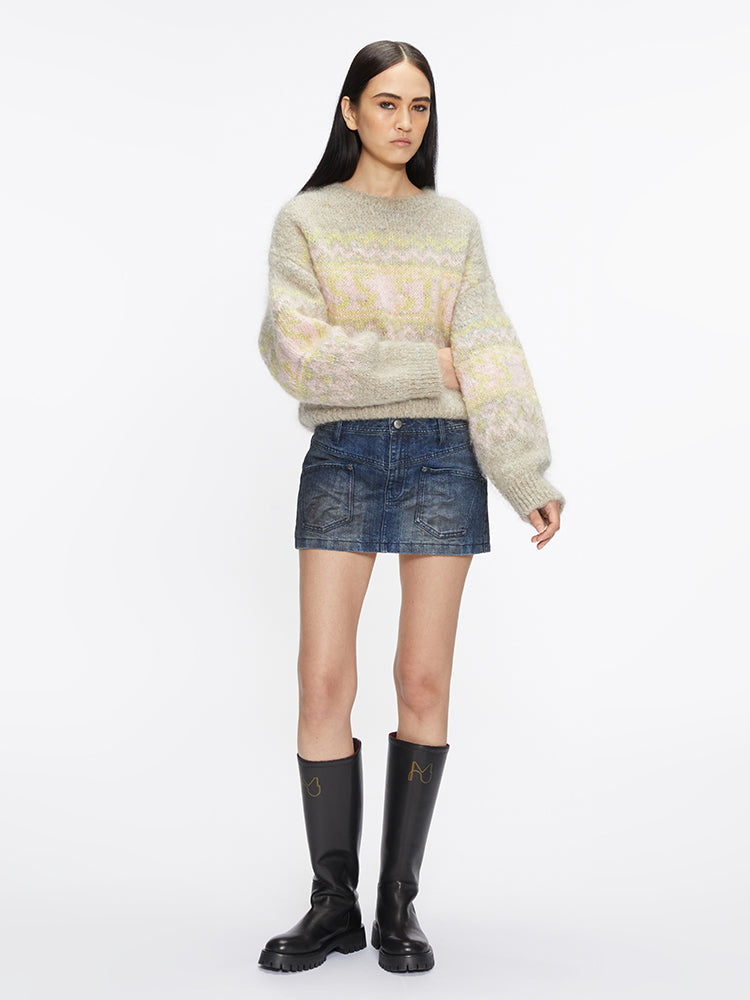 Miss Sixty JACQUARD SWEATER MULTICOLOUR