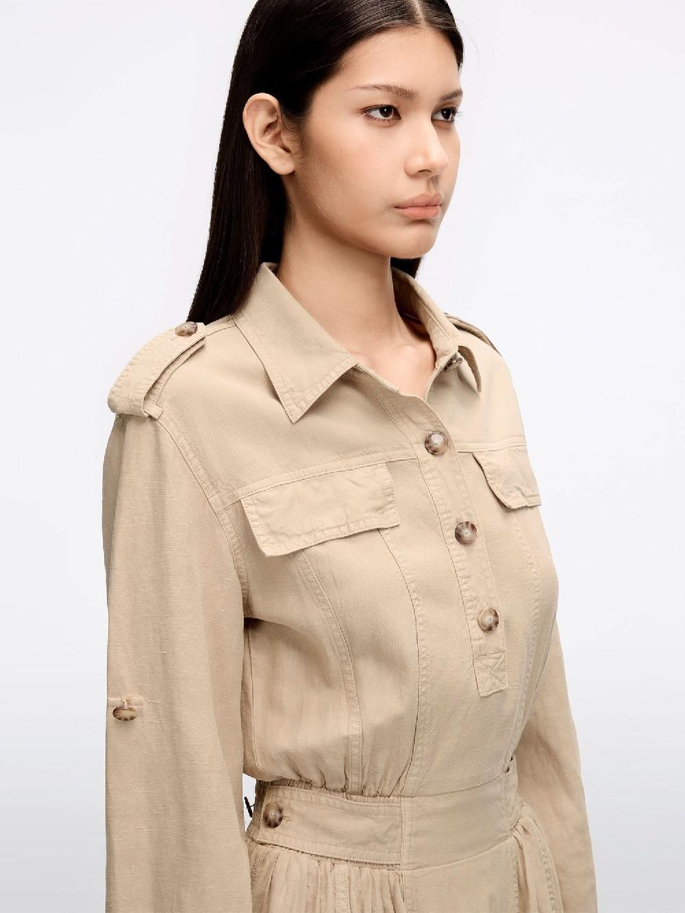 Miss Sixty KHAKI LYOCELL DENIM DRESS KHAKI