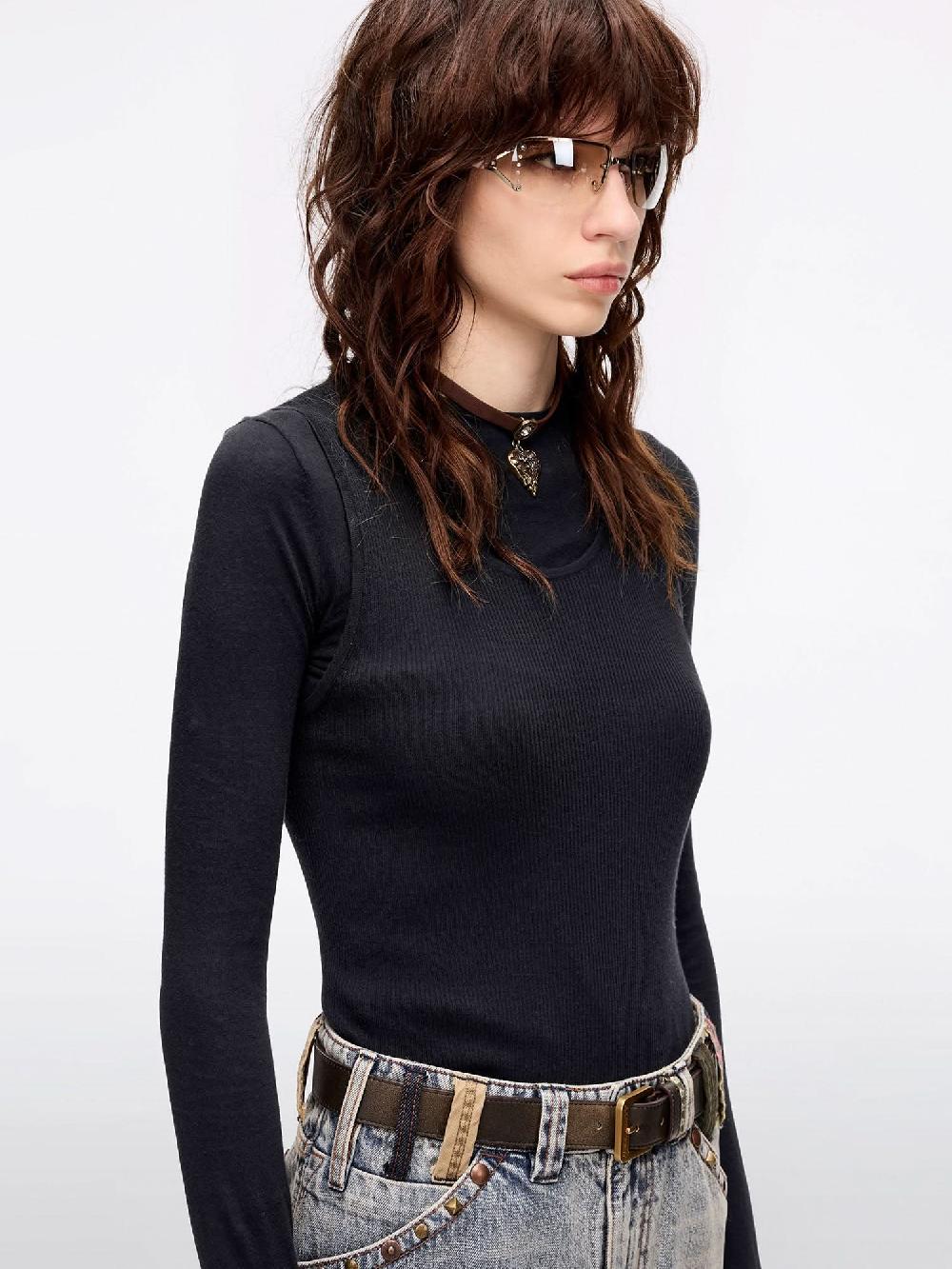 Miss Sixty KNIT TOP BLACK