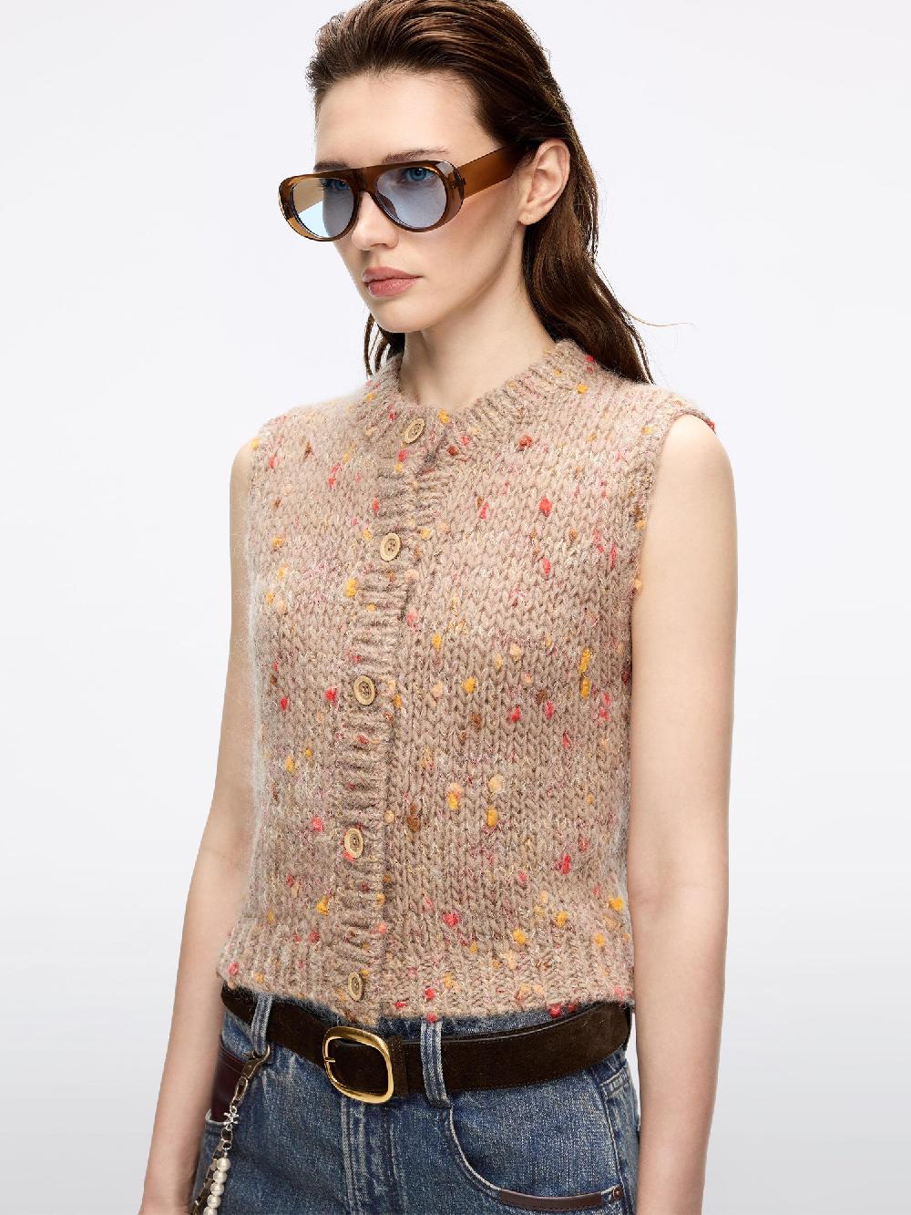 Miss Sixty KNIT VEST CAMEL