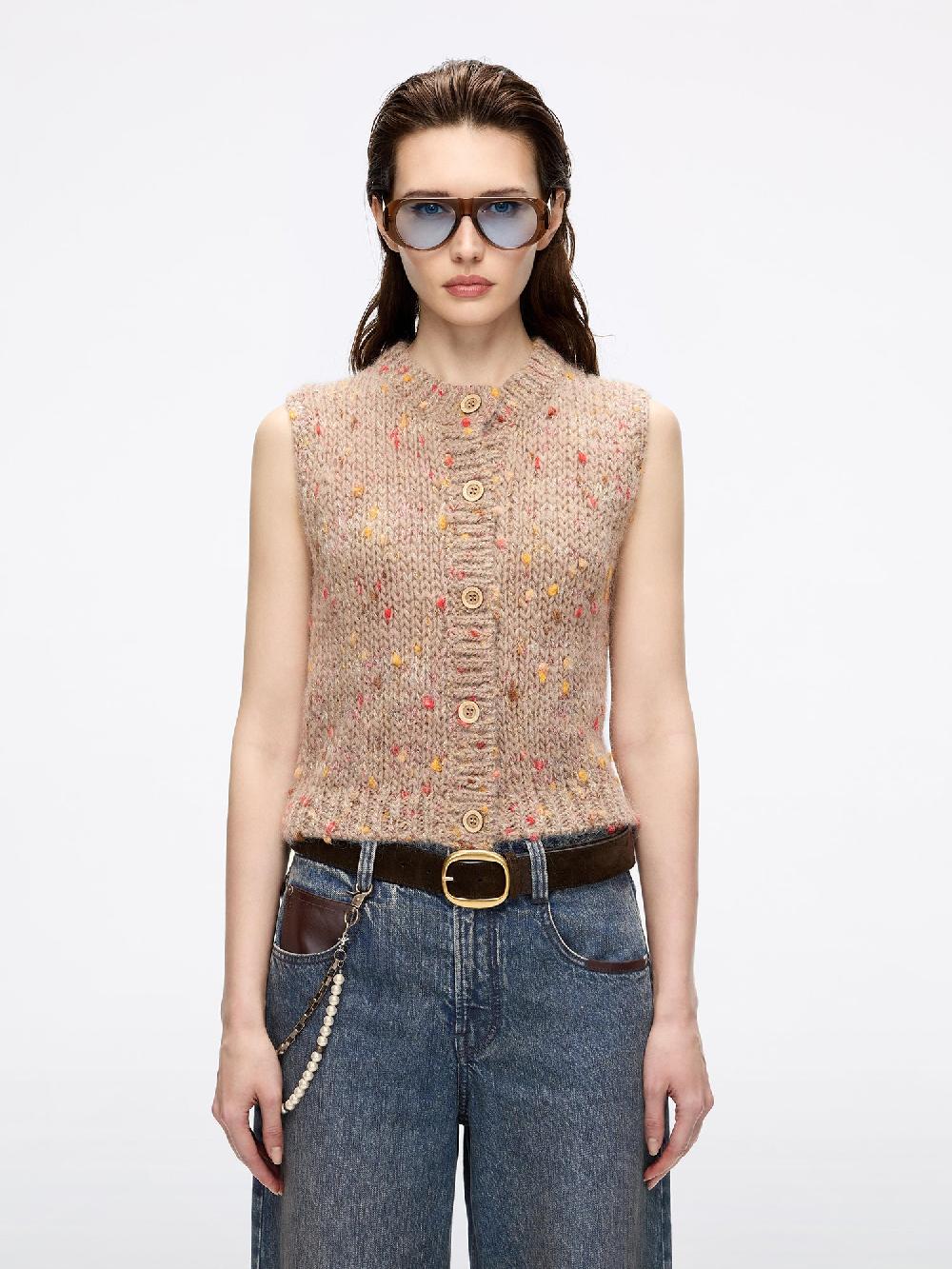 miss sixty KNIT VEST CAMEL