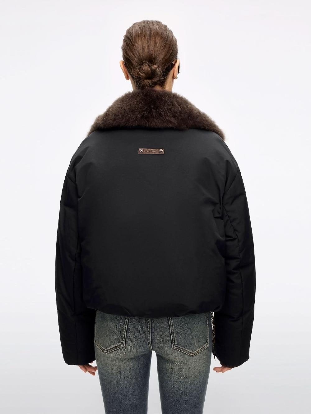 Miss Sixty LAPEL DOWN JACKET BLACK