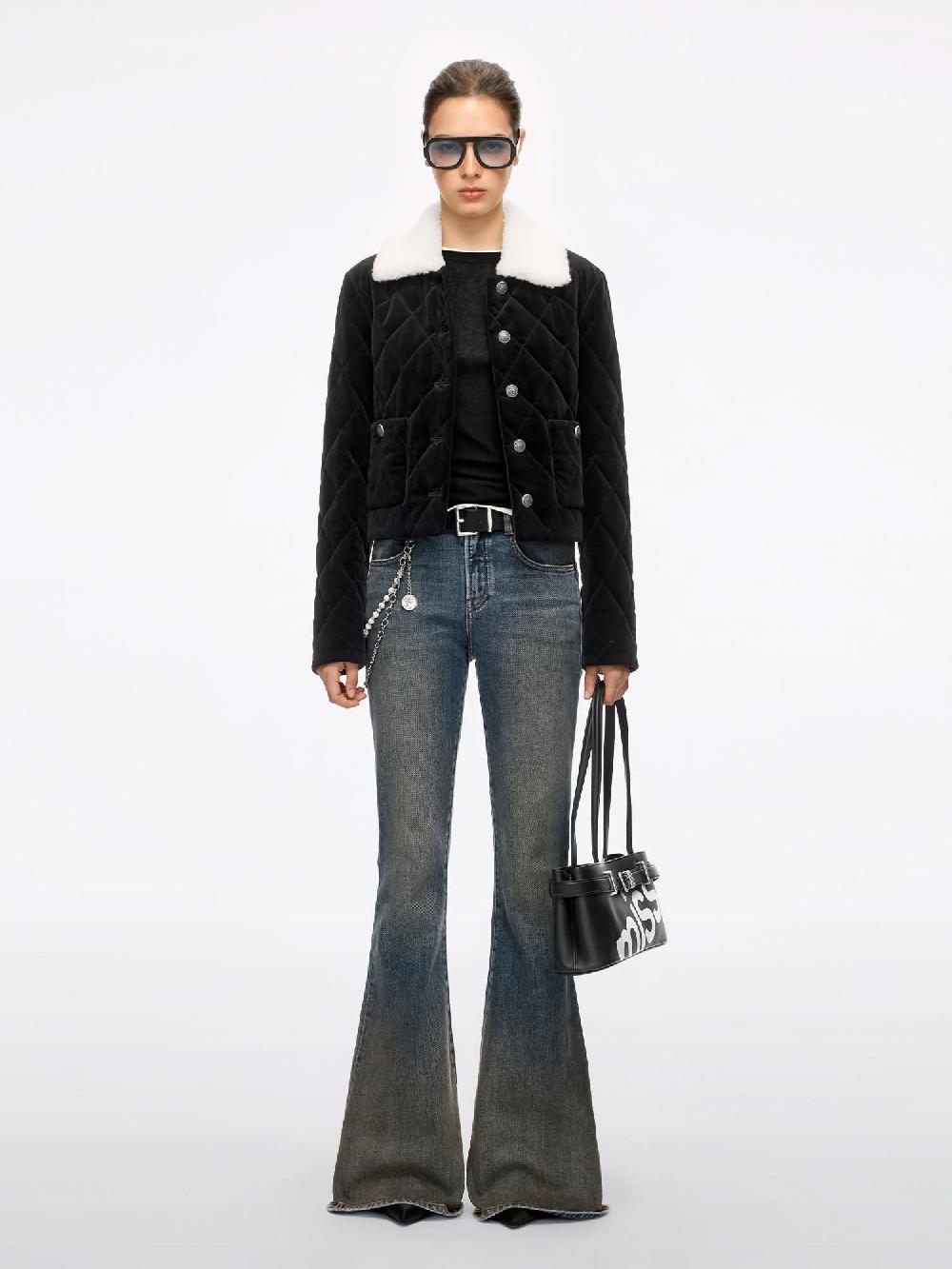 Miss Sixty LAPEL VELVET JACKET BLACK