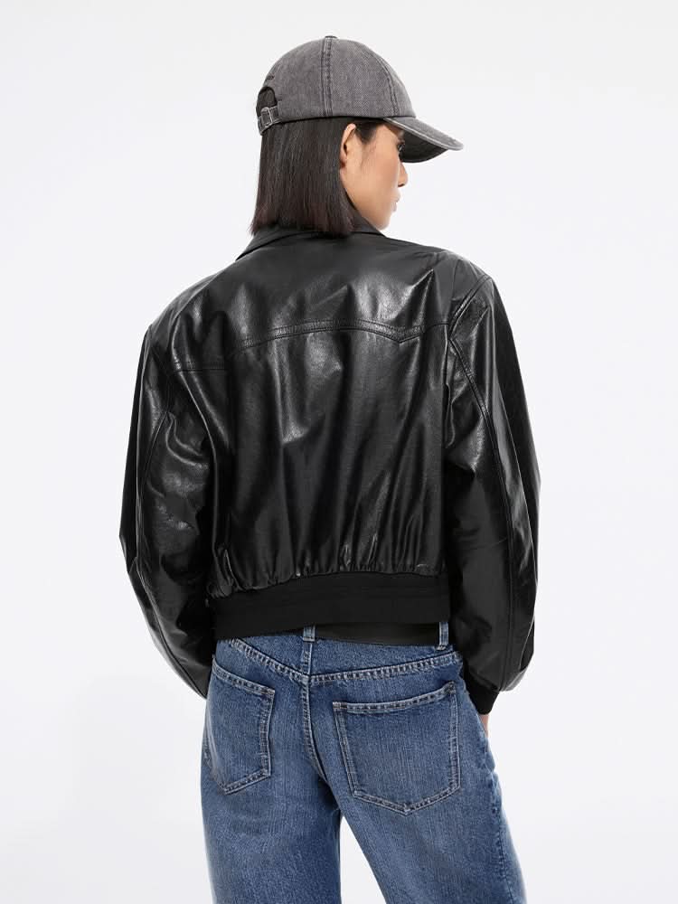 Miss Sixty LEATHER JACKET BLACK