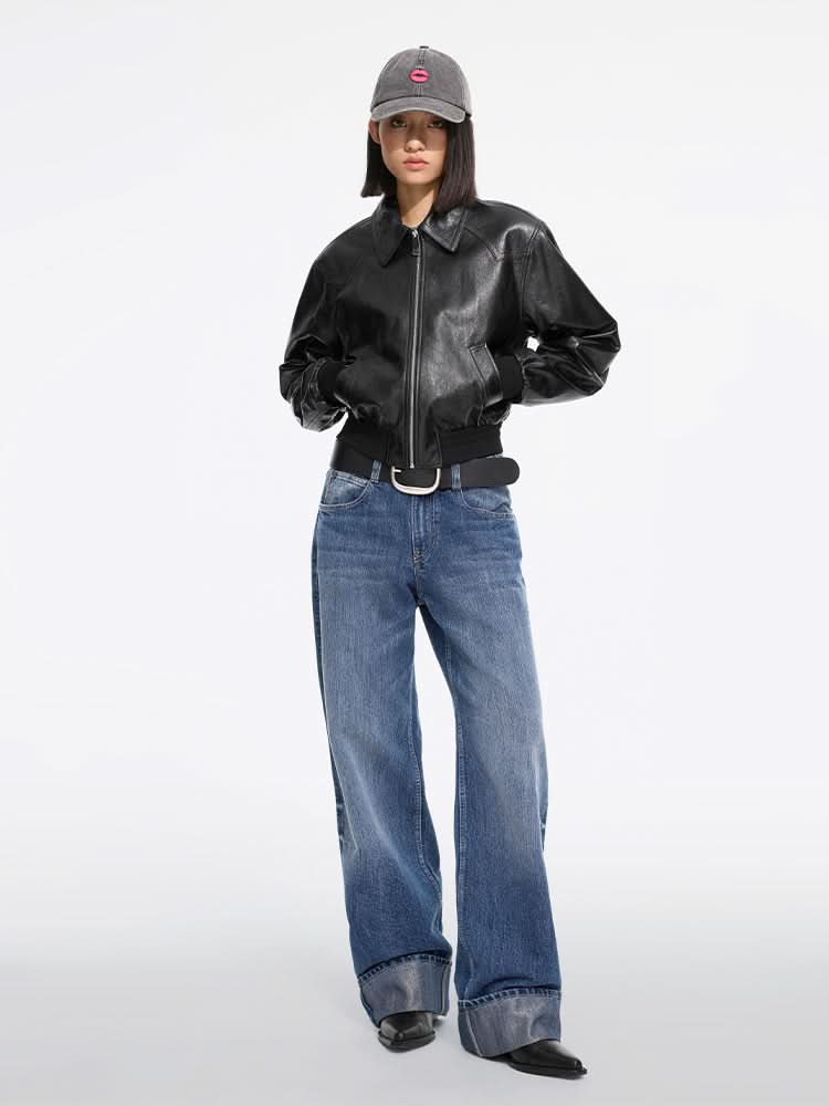 Miss Sixty LEATHER JACKET BLACK