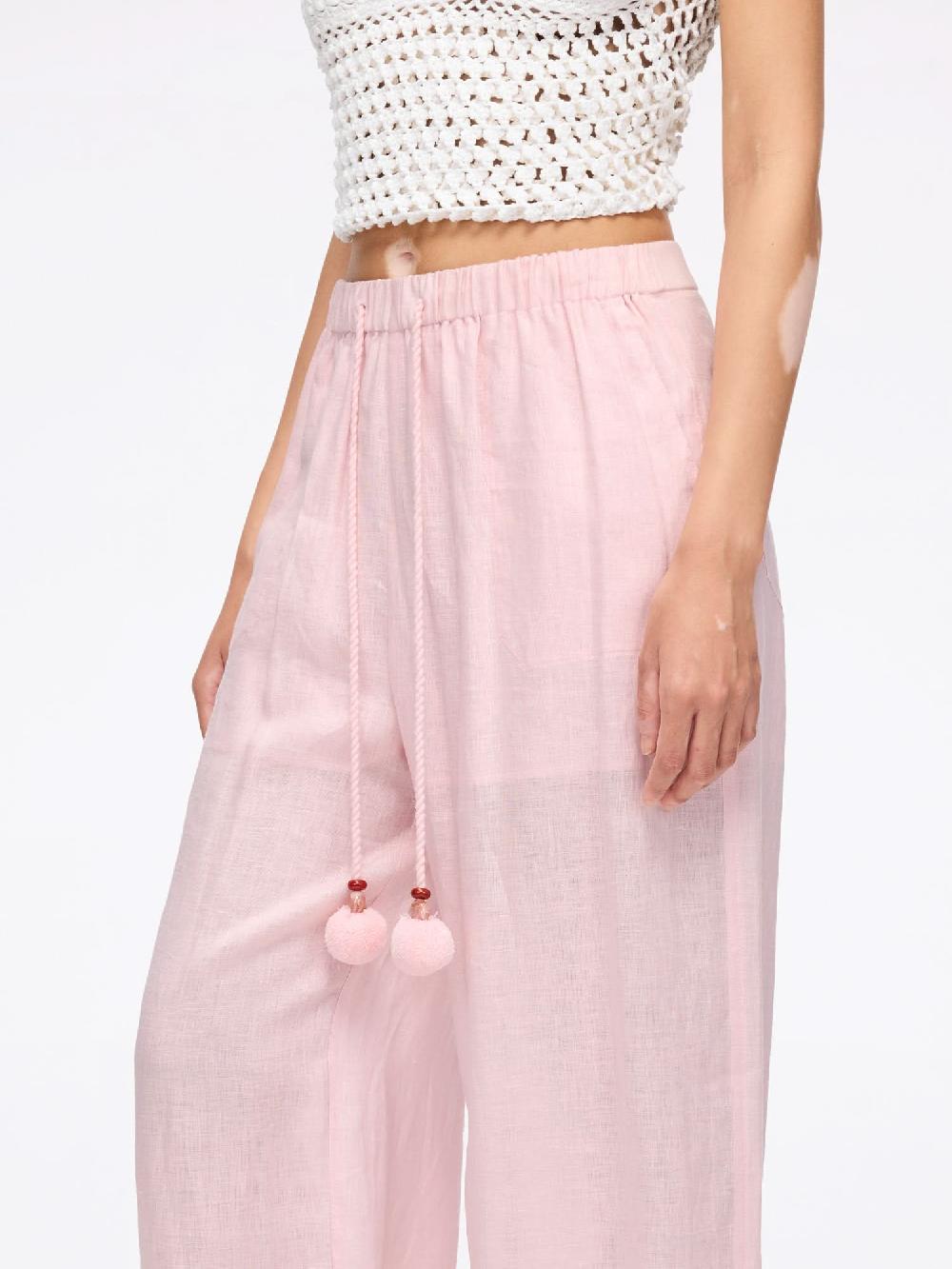 Miss Sixty LINEN PANTS BABY PINK