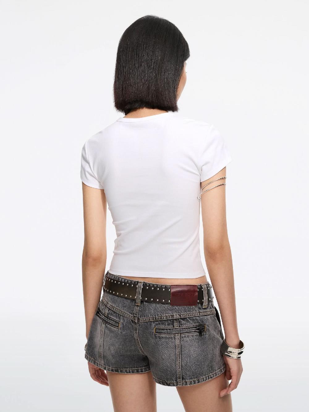 Miss Sixty LIP PRINT T-SHIRT OFF WHITE