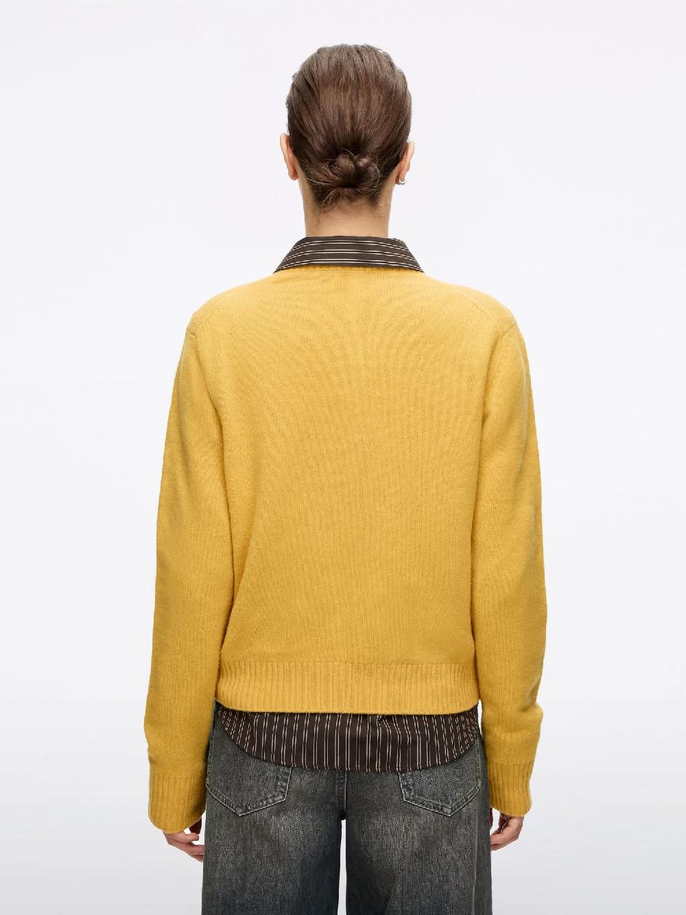 Miss Sixty LOGO WOOL CARDIGAN TURMERIC