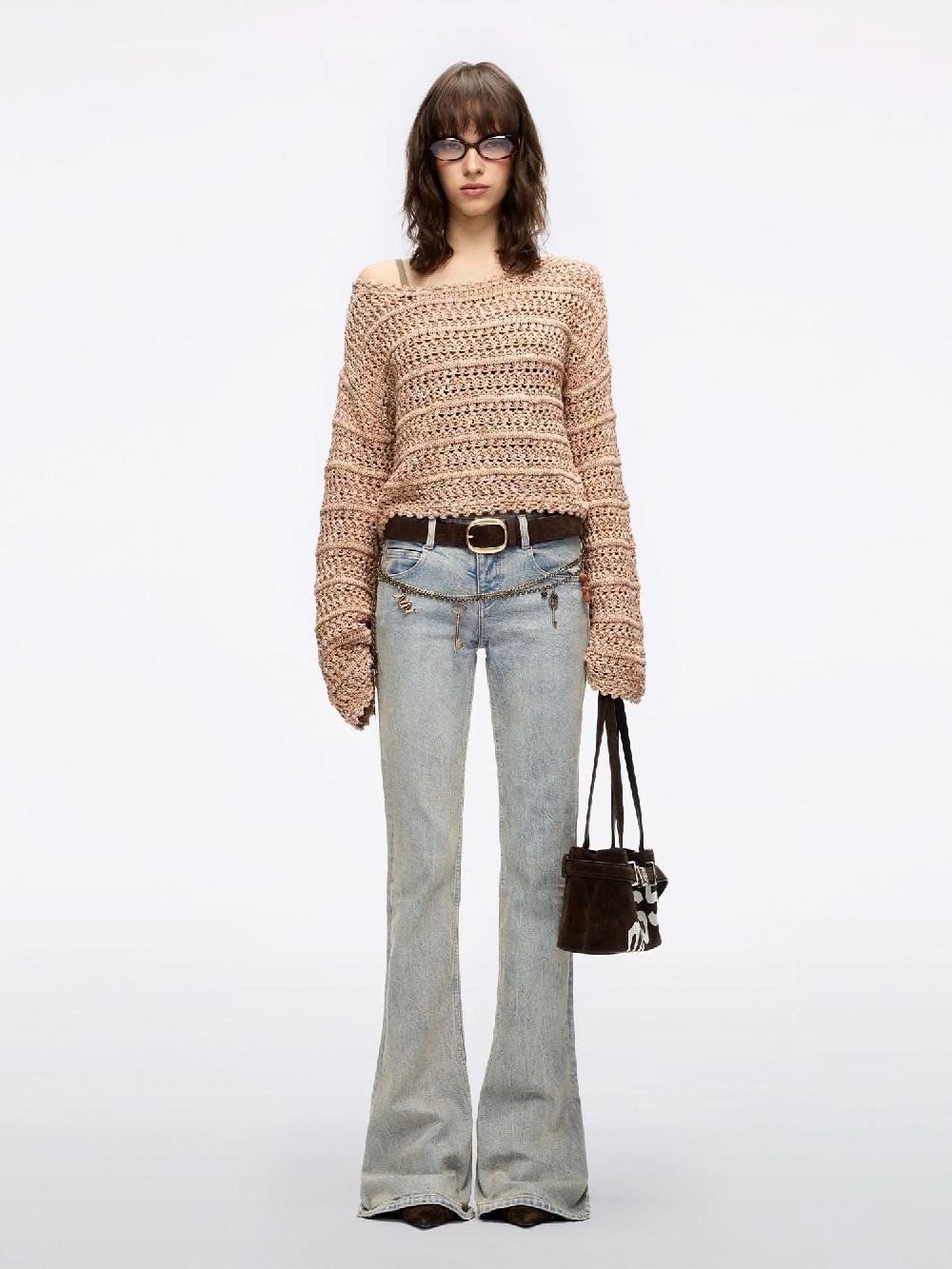 Miss Sixty LOOSE-FIT KNITWEAR DARK APRICOT