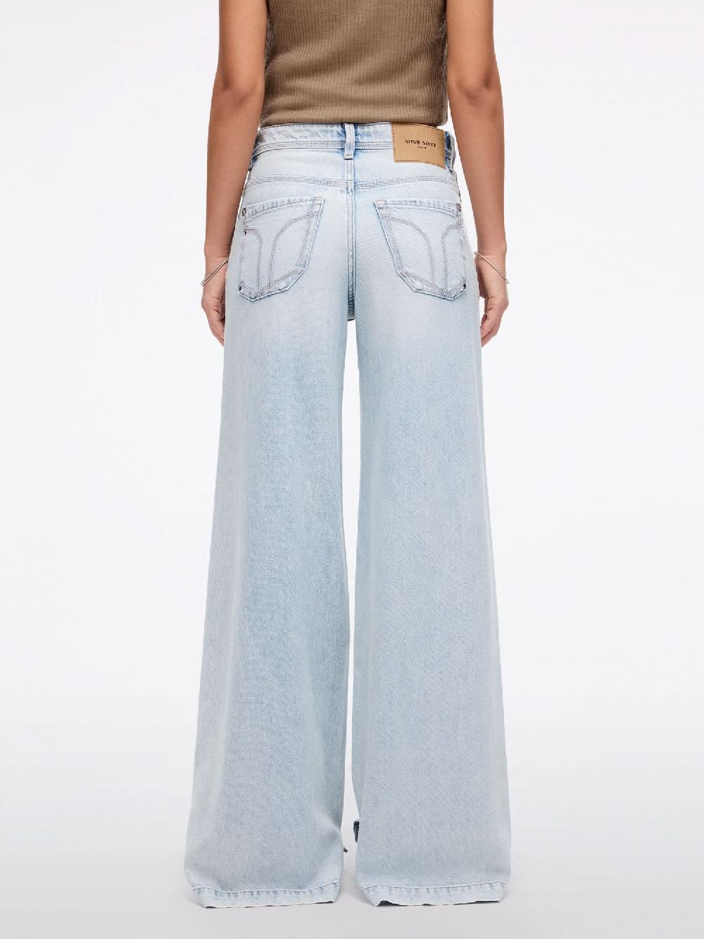 Miss Sixty LOOSE WIDE-LEG JEANS LIGHT BLUE