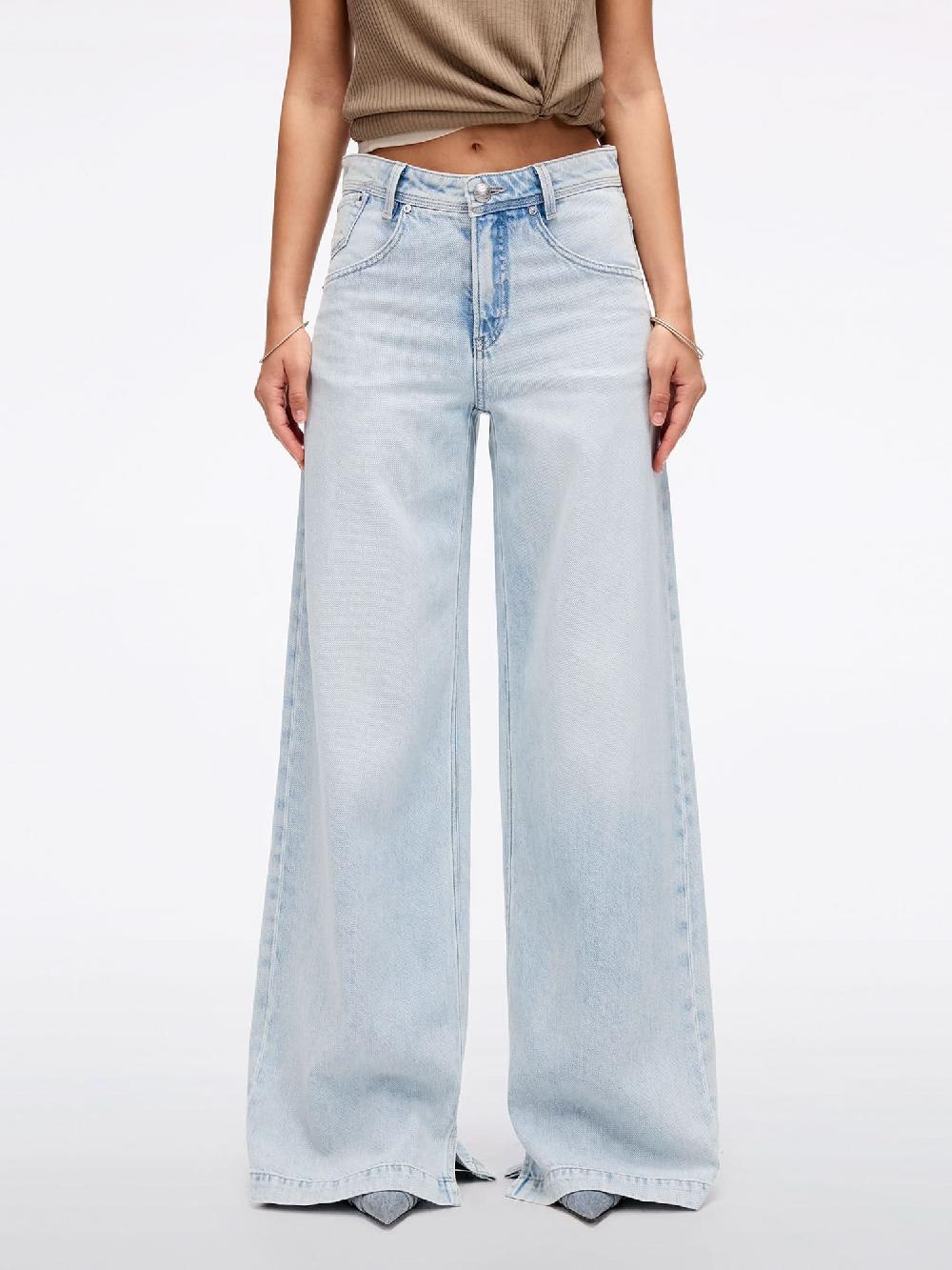miss sixty LOOSE WIDE-LEG JEANS LIGHT BLUE