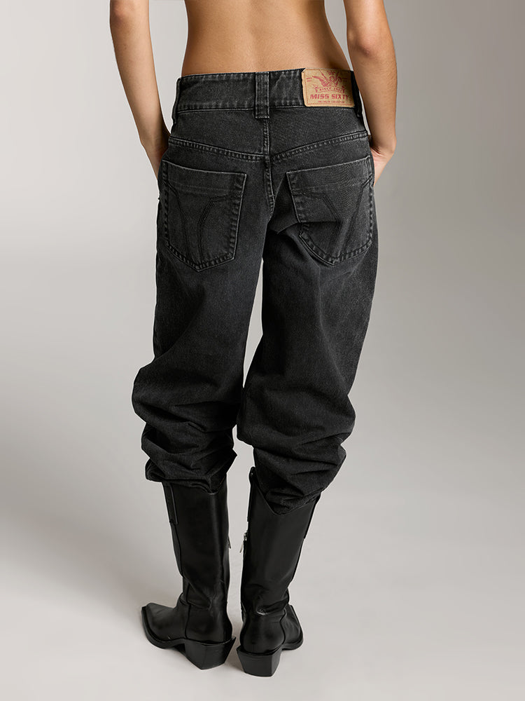 Miss Sixty LOW-RISE BLACK JEANS BLACK FOG