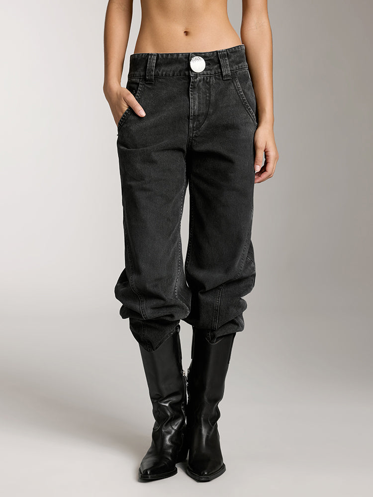 miss sixty LOW-RISE BLACK JEANS BLACK FOG