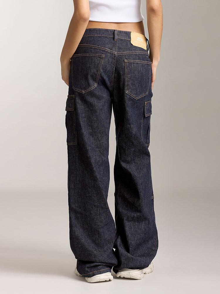 Miss Sixty LOW RISE CARGO STYLE JEANS DARK BLUE
