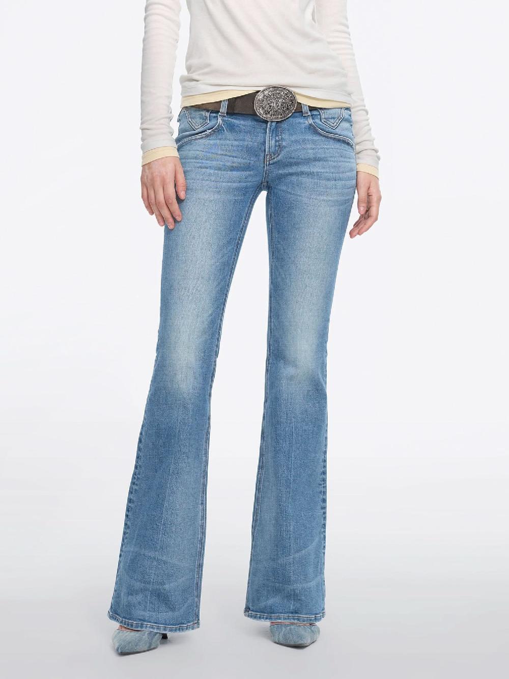 miss sixty LOW-RISE FLARED JEANS-BELLA LIGHT BLUE