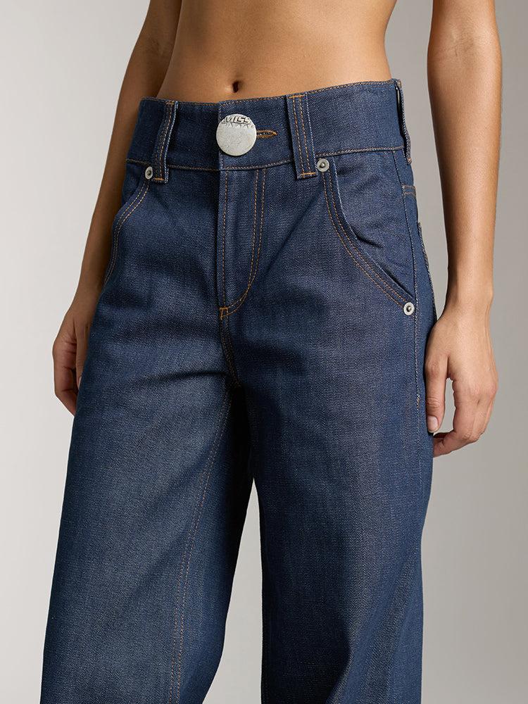 Miss Sixty LOW RISE FLARED JEANS DARK BLUE