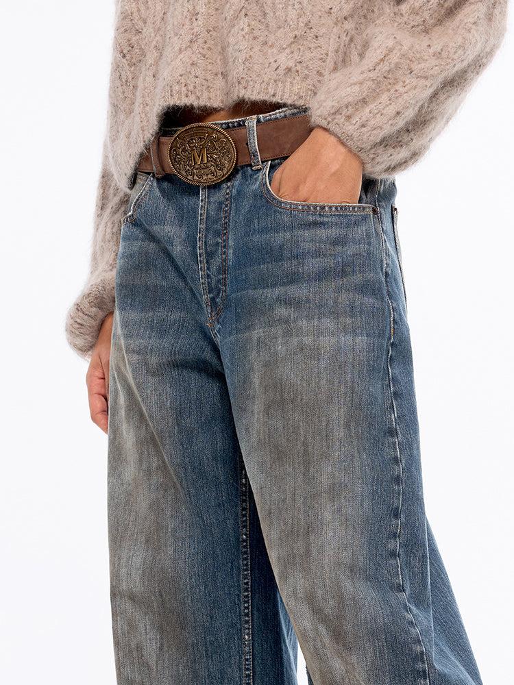 Miss Sixty LOW-RISE WIDE-LEG JEANS MIDDLE BLUE