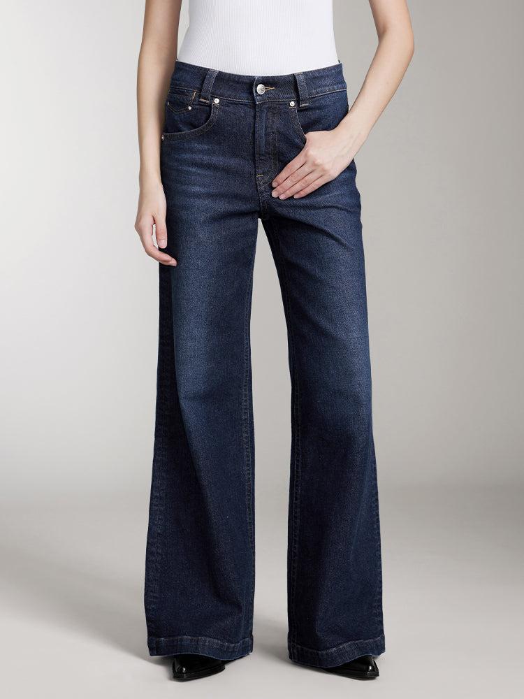 miss sixty LOW WAIST FLARED JEANS DEEP BLUE