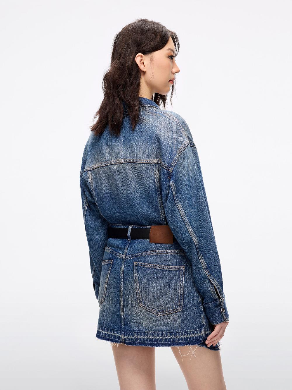 Miss Sixty LYOCELL DENIM DRESS MIDDLE BLUE