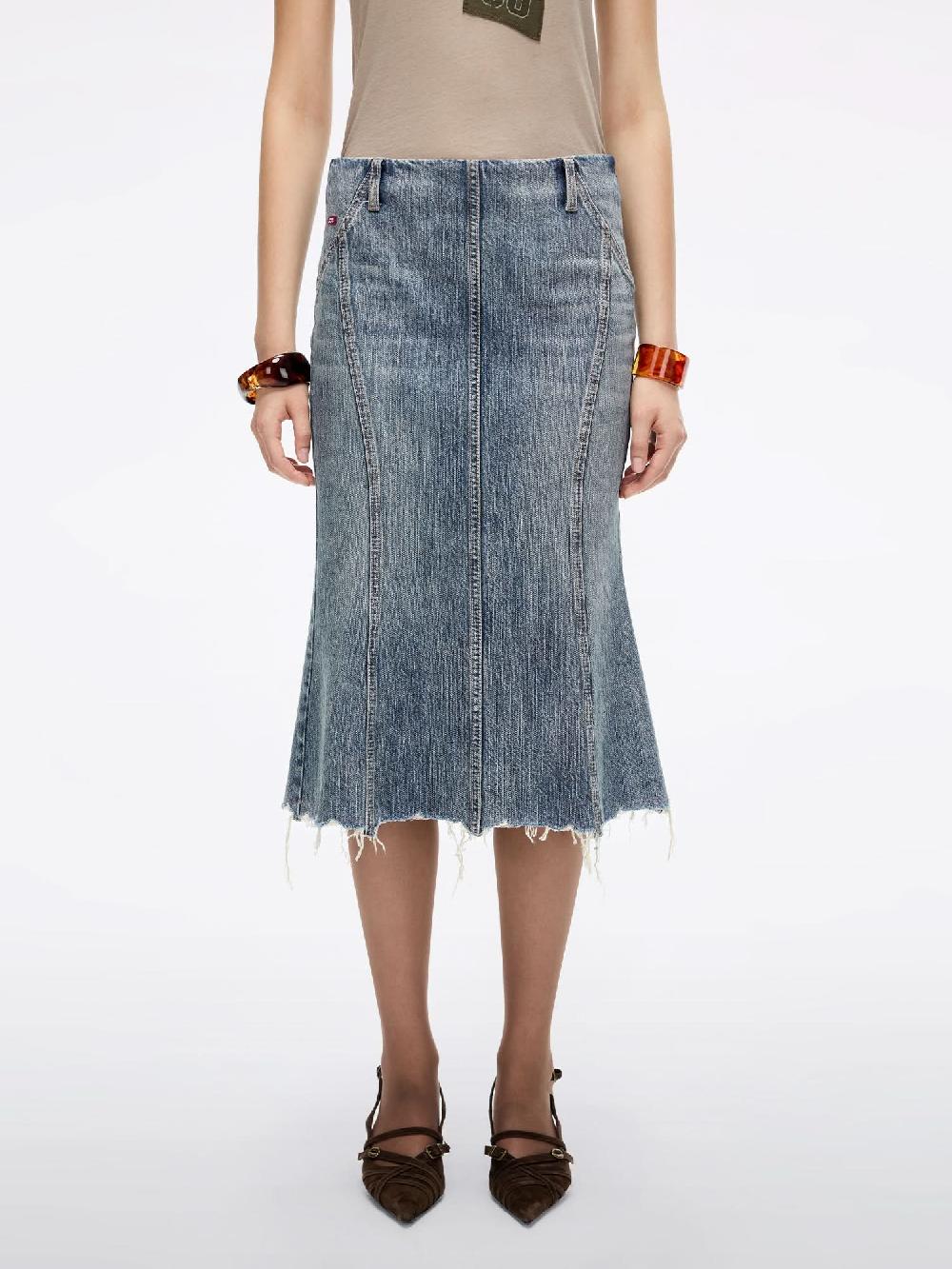 miss sixty MERMAID DENIM SKIRT MIDDLE BLUE