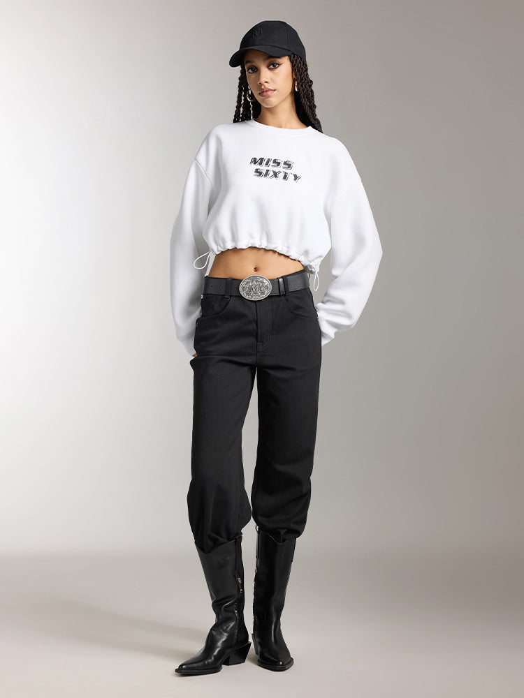 Miss Sixty MID-RISE STRAIGHT JEANS BLACK