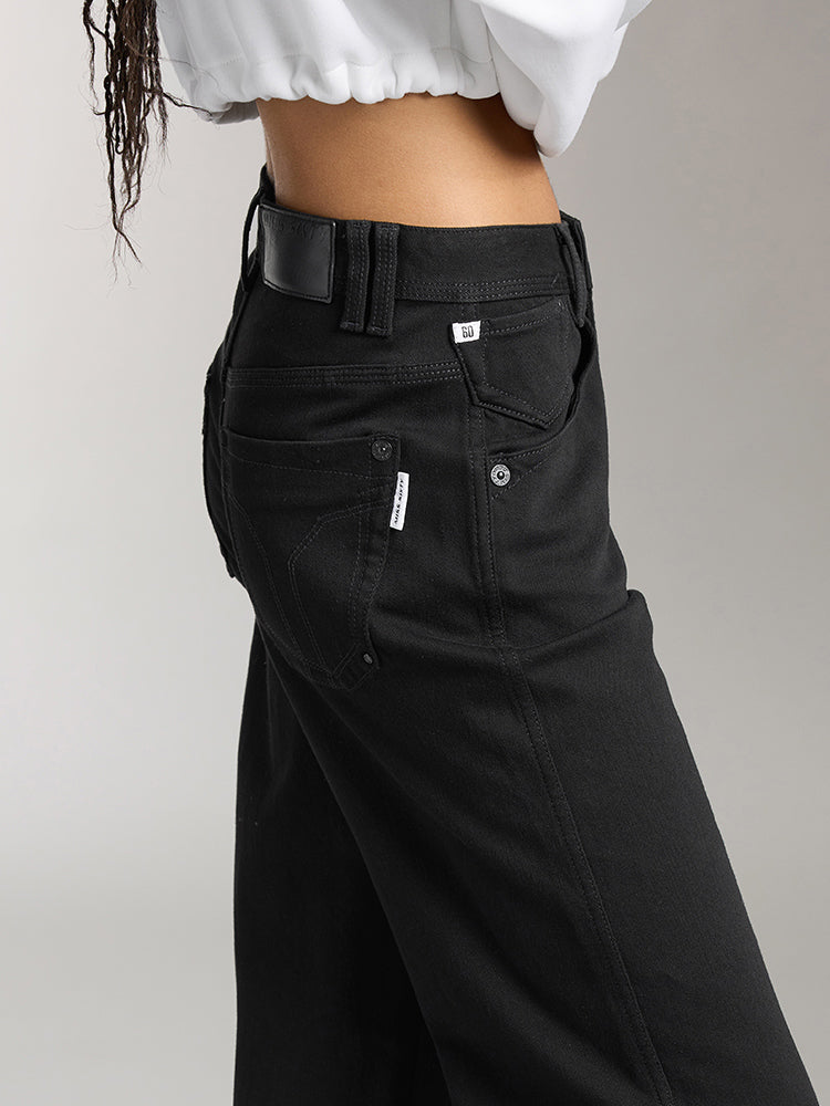 Miss Sixty MID-RISE STRAIGHT JEANS BLACK