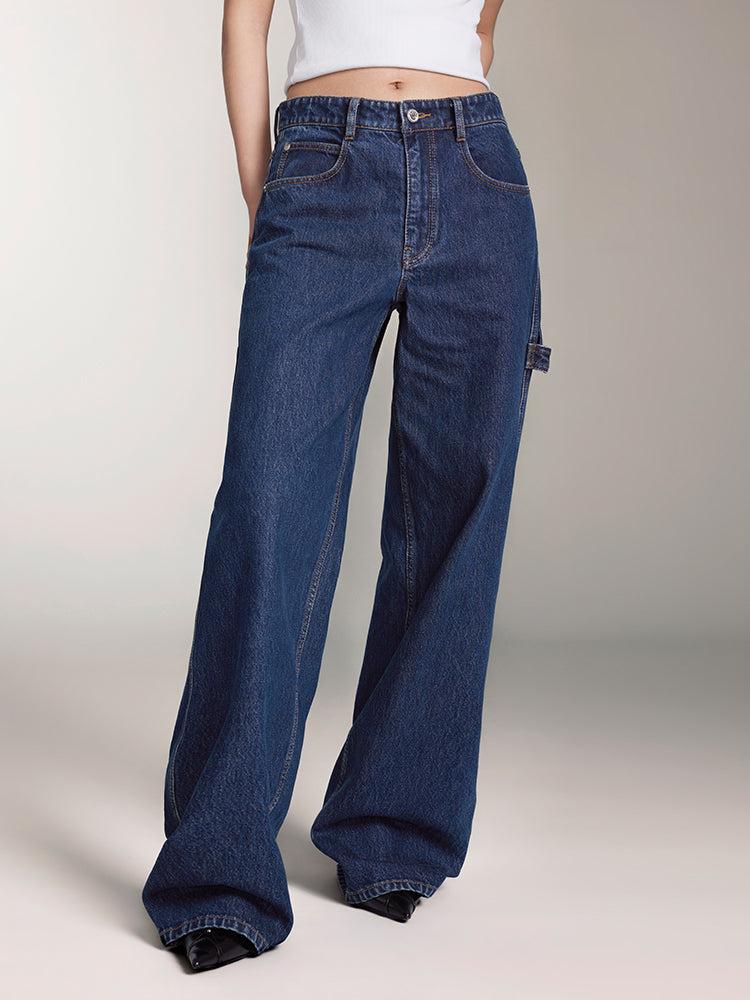 miss sixty NAVY BLUE STRAIGHT FIT JEANS DARK BLUE