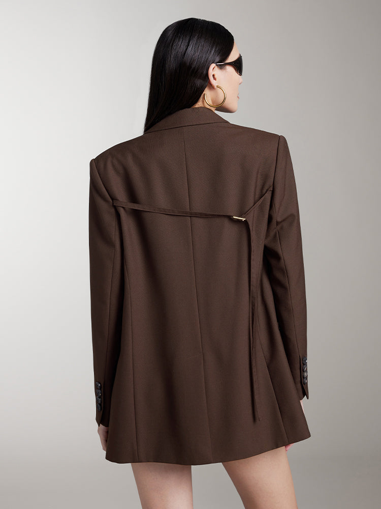 Miss Sixty NICHE DESIGN BLACK SUIT JACKET COFFEE