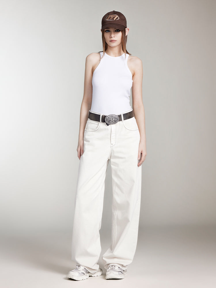 Miss Sixty OFF-WHITE LOOSE FIT JEANS WINTER IVORY